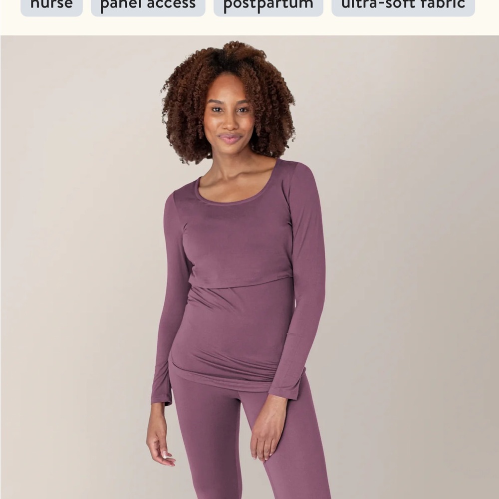 EUC Long Sleeve Nursing Top and Leggings Set